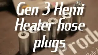 Gen 3 Hemi aluminum heater hose plugs