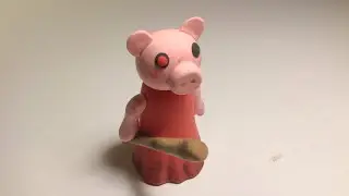How to make Piggy from Roblox with clay