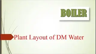 Plant Layout of DM Water I BOILER