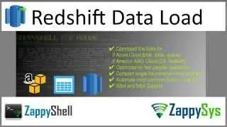 Load data into Redshift using ZappyShell Command Line tools