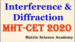 INTERFERENCE & DIFFRACTION EXPLANATION | PHYSICS CRASHCOURSE | MATRIX SCIENCE ACADEMY | MHTCET 2020