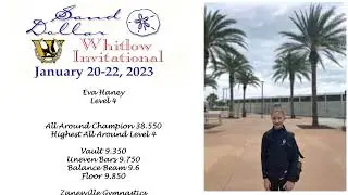 Eva - Level 4 Gymnastics All Around Champion 38.550 - Disney Sand Dollar Whitlow Inv. 2023