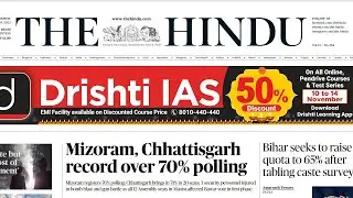 8 November 2023,What to read in The Hindu for UPSC today?