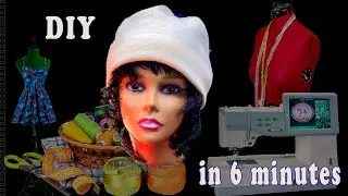 DIY SEW BEAUTIFUL HAT - LEARN in Under 6 MINUTES ❤️