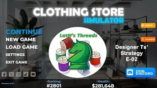 Clothing Store Sim, LatN's Threads, | E-02, Designer Branding Ts, New Deals!