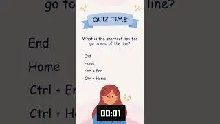 What is the shortcut key for go to the end of the line?