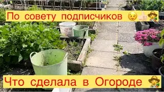 ЧТО СДЕЛАЛА В ОГОРОДЕ 👩‍🌾 ПО СОВЕТУ ПОДПИСЧИКОВ 😉👩‍🌾👍🏻