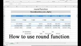 Microsoft Excel :: How to use Round Function || Nepali Language