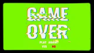 Game Effect Ending Blue Screen Background