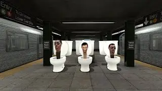 RUNNING FROM SKIBIDI TOILETS IN THE CITY