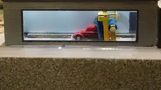 Real Moving Micro Car Wash In HO Scale 1:87 #miniaturwunderland