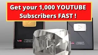 GET Your 1,000 YOUTUBE Subscribers FAST! (Passive Income)