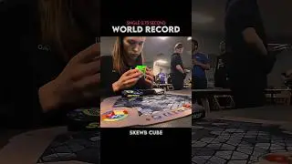 Official skewb single 0.75 second world record #viralvideo #rubikscube #shorts