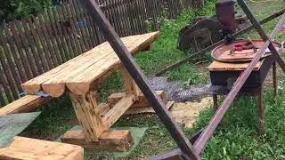 Каркас навеса над столом