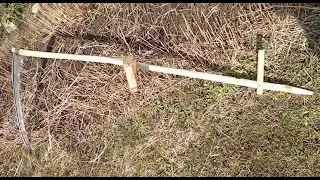 Ручная коса литовка  Тест на прочность советского лезвия