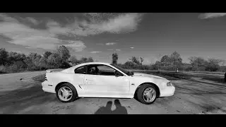 '95 Ford Mustang GT Cold Start, Rev & Walkaround (B&W)