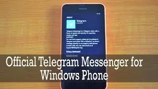 Official Telegram Messenger for Windows Phone 8