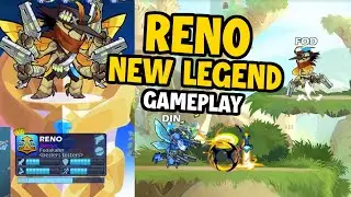 RENO! NEW BRAWLHALLA LEGEND GAMEPLAY (Orb/Blasters Reveal)