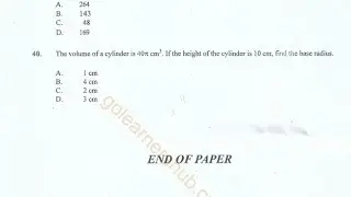 2025 BECE Mathematics Mock Questions