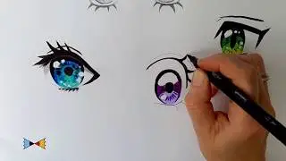 Anime eyes.