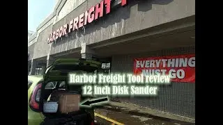 Harbor Freight 12" disk sander setup & review