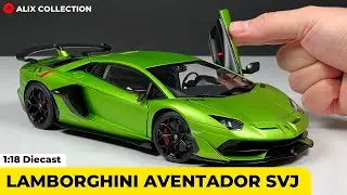 Unboxing of Lamborghini Aventador SVJ 1:18 Scale by AUTOart Models (4K)