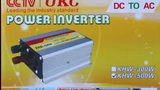 invertor, преобразователь напряжения 12-220v, KHW-500