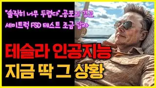 테슬라 인공지능 지금 딱 그 상황, "솔직히 너무 두렵다"..머스크, 공포의 경고