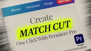 Master Vox's Text Match Cut Technique in 1 Minutes with Premiere Pro