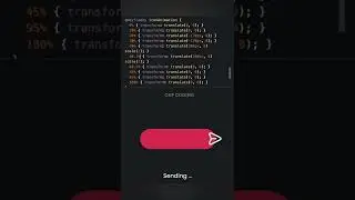 CSS Send Message Button Hover Animation effect. 