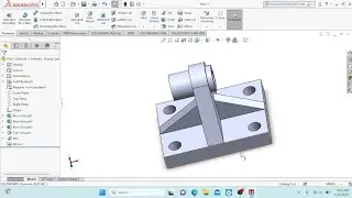 Ex#25 solidworks tutorial in hindi, how to use rib tool