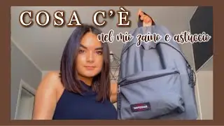 COSA C'E' NEL MIO ZAINO E ASTUCCIO PER IL PRIMO GIORNO DI SCUOLA!!