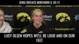 iowa's Lucy Olsen Wants Crowds To Rock #hawkeyes