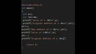 Increment & Decrement on Pointers | #shorts #programming #coding