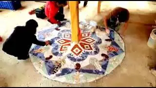 Taller de Mosaico: Mandala de Semillas - Pelwenu en Chiapas, México