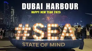 Dubai Harbour Fireworks | Happy New Year 2025! 🎇