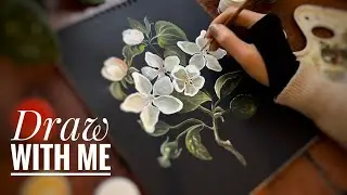 How to draw the Flowers 🌸 || speedpaint + relaxing content