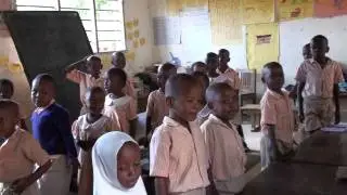 kenyan school children singing