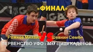 Table tennis. Шевнин Семён - Рожков Михаил [HD 1080] [Final]