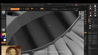 Exploring Zbrush with Michele : Custom skirt curve brush exploration..