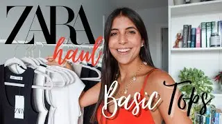 ZARA HAUL - THE BEST BASIC TOPS TRY ON  - AUTUMN 2021 | DANI RICCI
