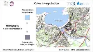Color and Texture Interpolation Between Orthoimagery and Vector Data