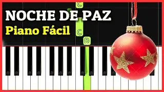 NOCHE DE PAZ (Villancico) Piano Tutorial Fácil | Canción en Piano Fácil Synthesia