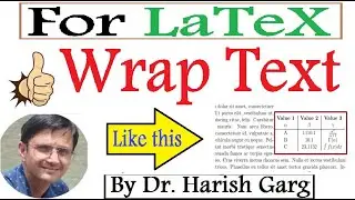 Latex Help | How to Wrap the Text around the Table