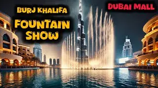 Dubai Burj Khalifa Fountain Show #dubai