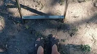 Лестница садовая приставная из нержавейки.