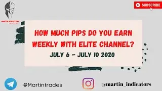 Live Weekly Report Martin Indicators Elite Forex 6th July - 10th July 2020