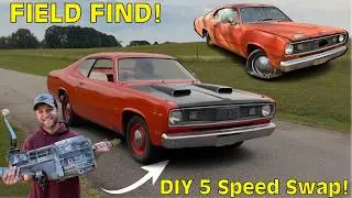 DIY 5 Speed Swapping the FORGOTTEN Plymouth Duster on a Budget!