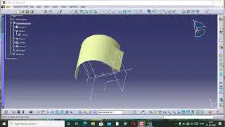 Catia v5 generative shape design in to swept surface profile type with tangency surface 