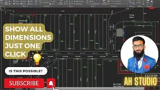 How to show all dimensions in just one click, its possible#autocad #dimensions
